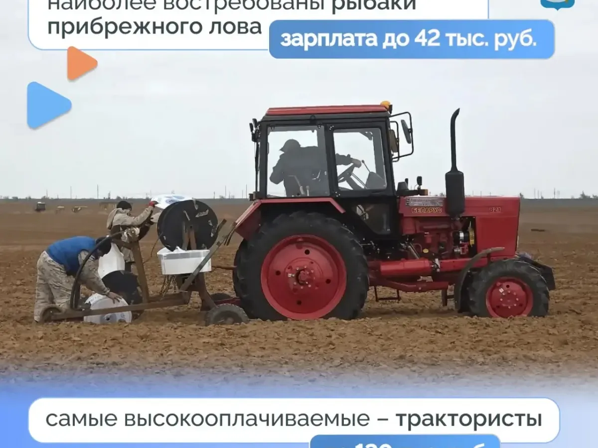 В базе службы занятости Астраханской области представлено около 7,6 тыс. вакансий