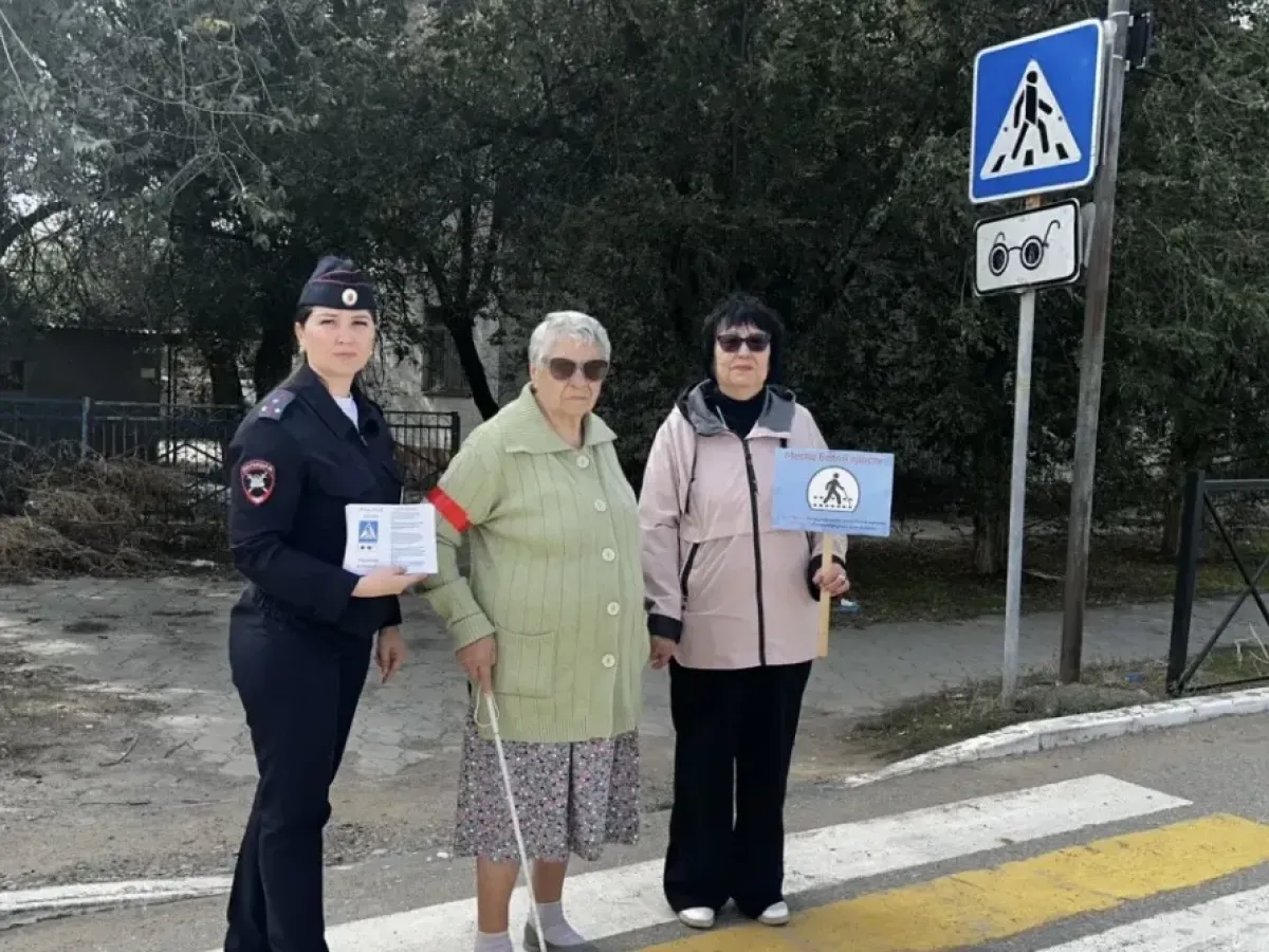В Астрахани и районах области прошла акция «Внимание, водитель! Незрячий пешеход!»