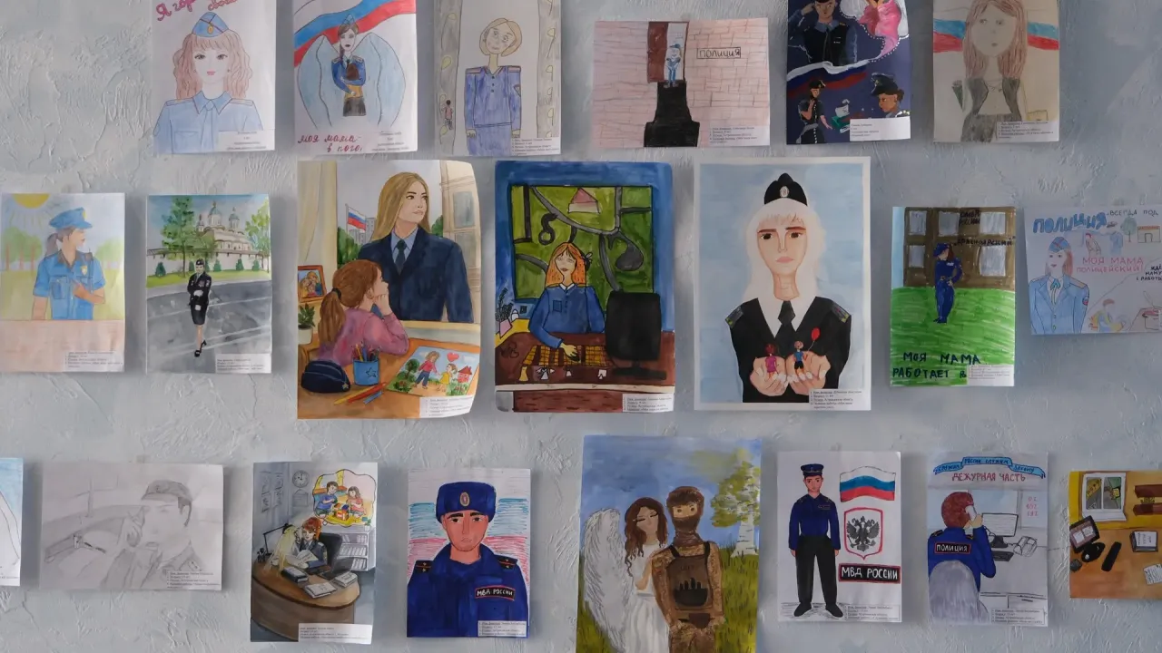 В Астраханской области выбрали лучшие детские рисунки о работе родителей в полиции — Астрахань Сейчас