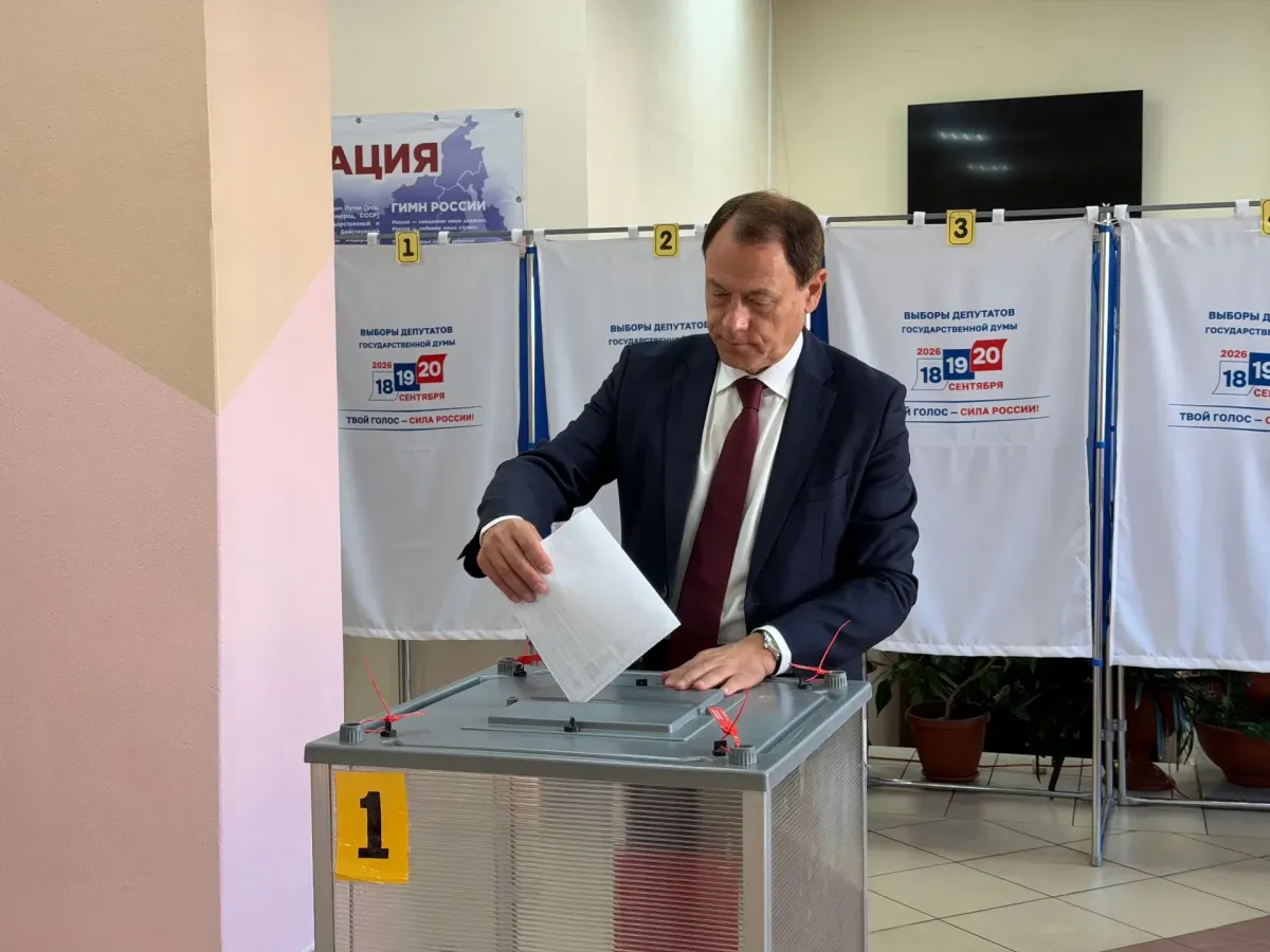 Андрей Модестов проголосовал на выборах депутатов Государственной Думы