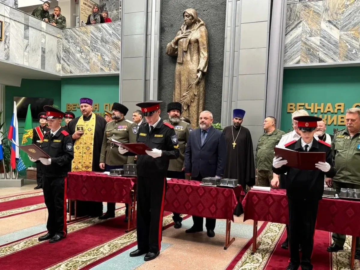 57 воспитанников Ангарского казачьего кадетского корпуса принесли клятву кадета
