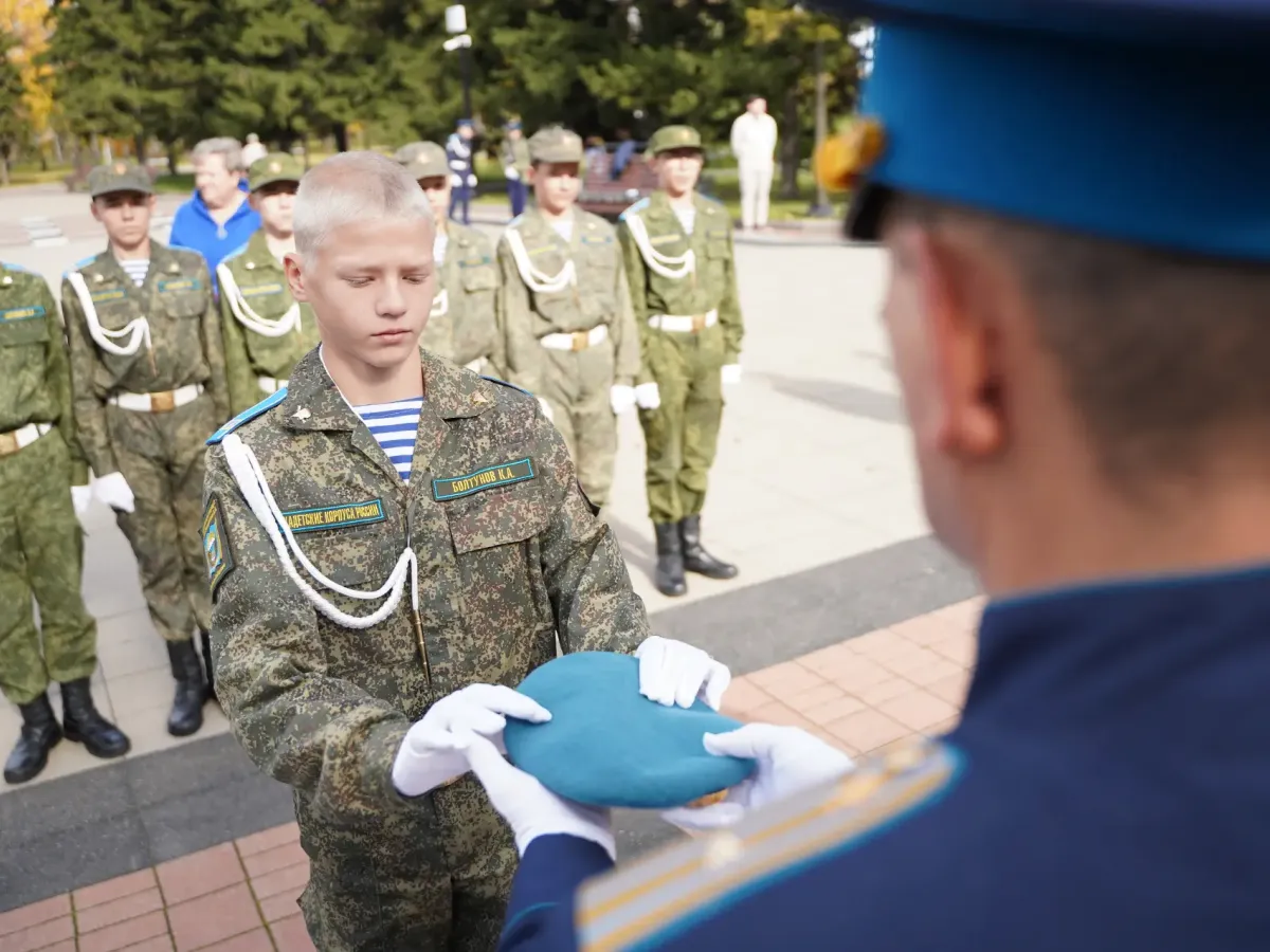 92 кадета Иркутского и Усольского корпусов принесли клятву на верность Родине