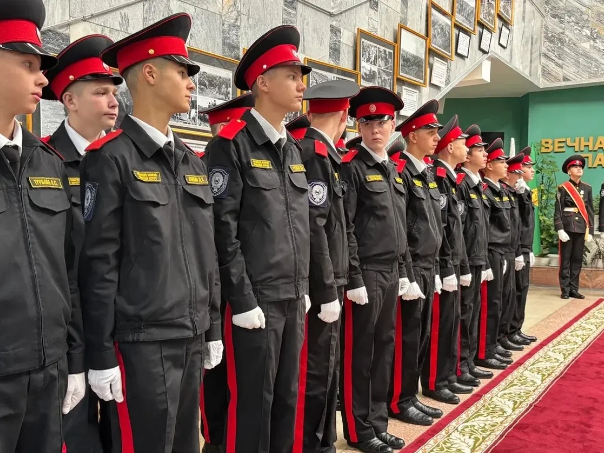 57 воспитанников Ангарского казачьего кадетского корпуса принесли клятву кадета