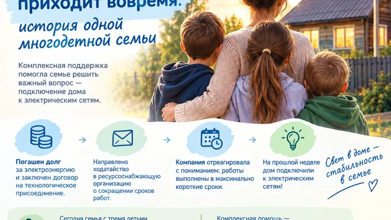 Многодетной семье в Иркутской области подключили дом к электричеству — Иркутск Сейчас