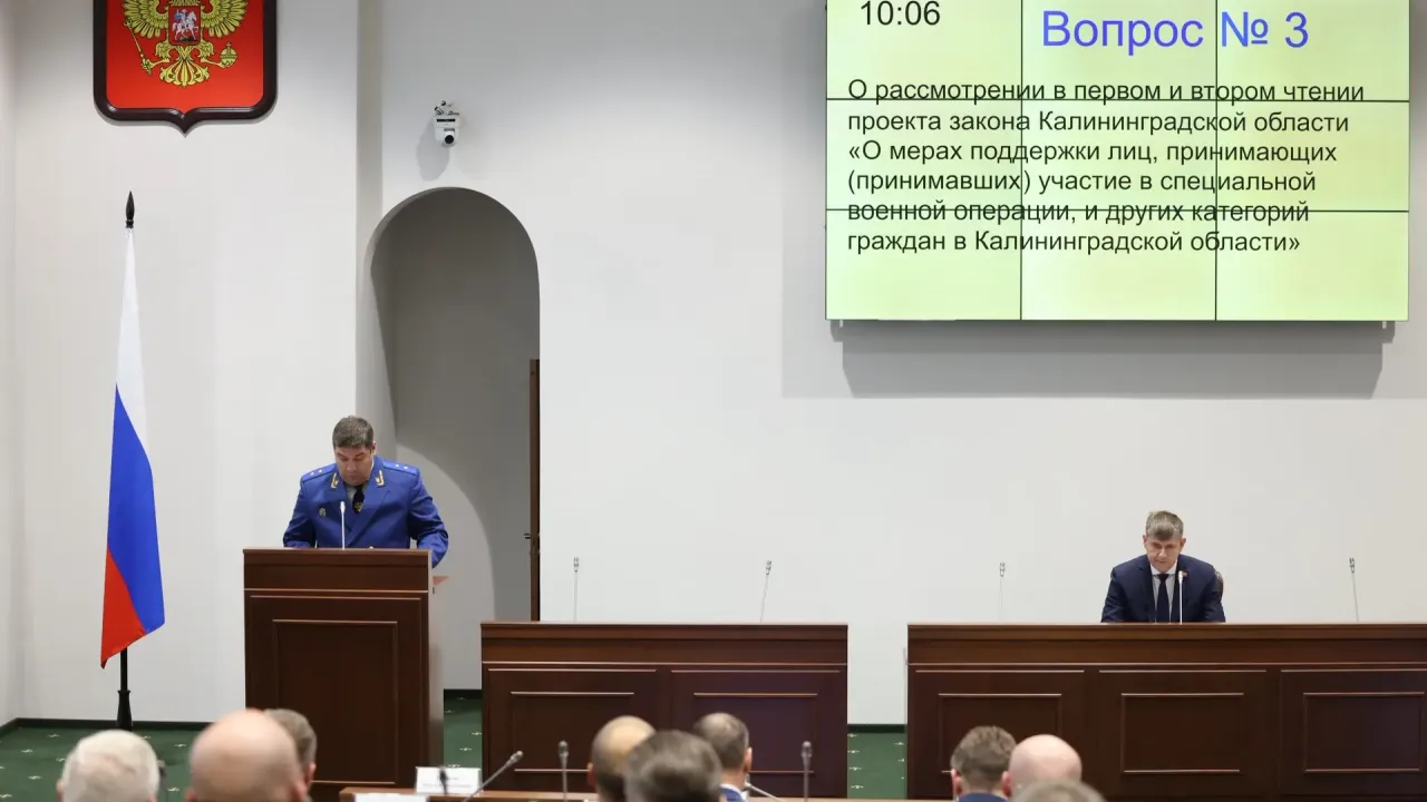 В области поддержали проекты законов о помощи участникам СВО и ответственности за СИМ — Калининград Сейчас