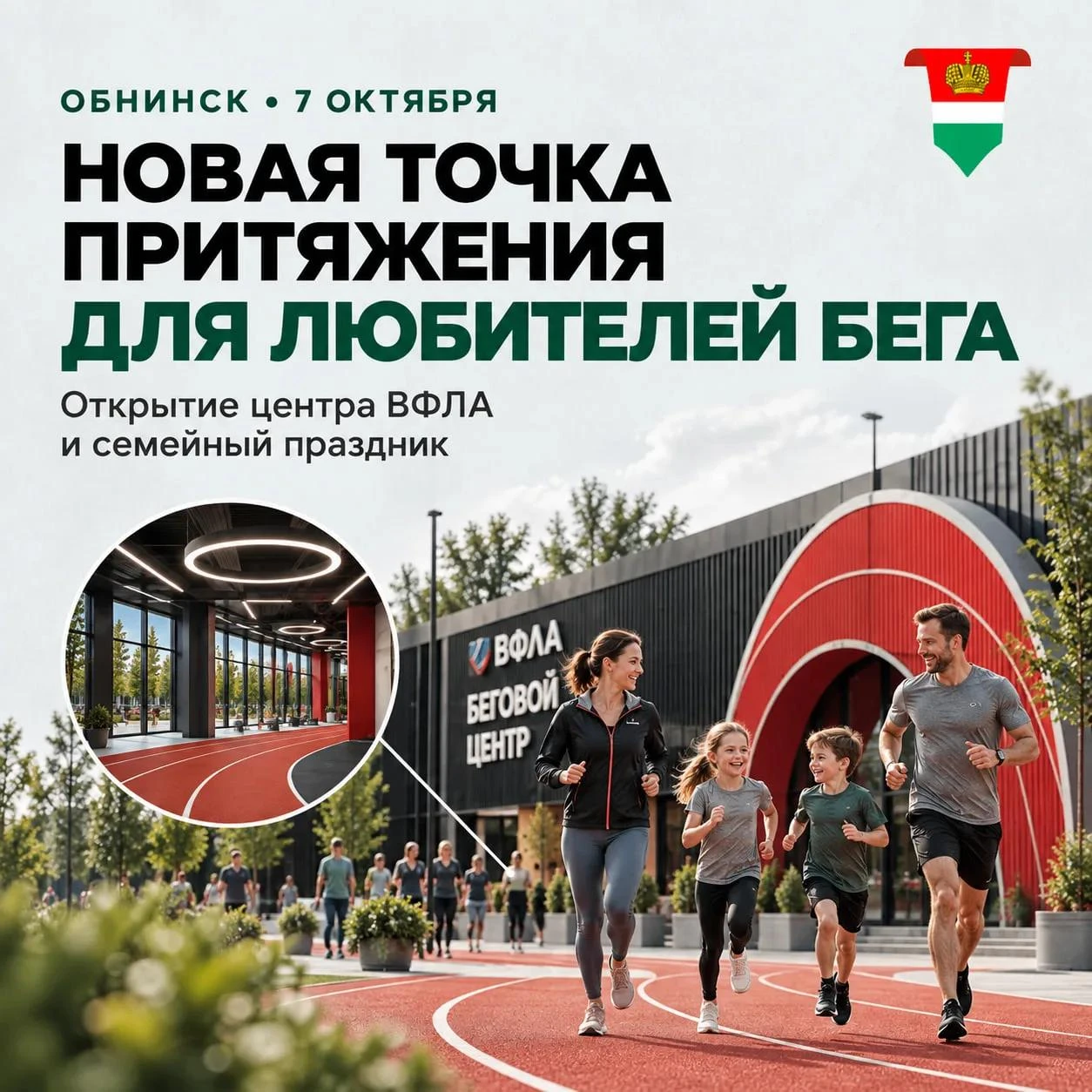 Открытие бегового центра Всероссийской федерации лёгкой атлетики и семейный праздник
