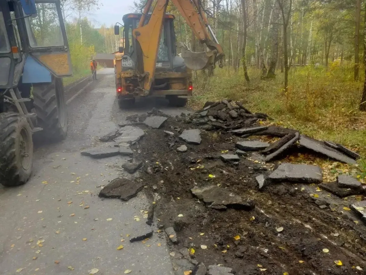 В пригородных деревнях Калуги завершили и продолжают дорожные работы