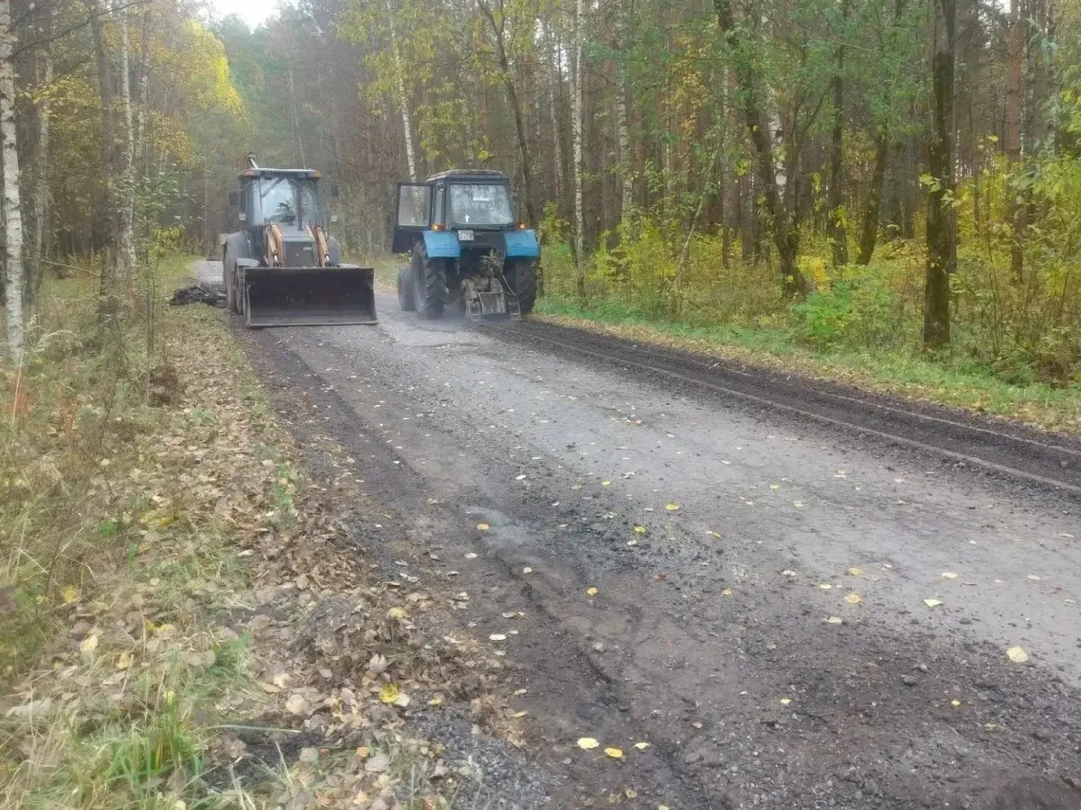 В пригородных деревнях Калуги завершили и продолжают дорожные работы