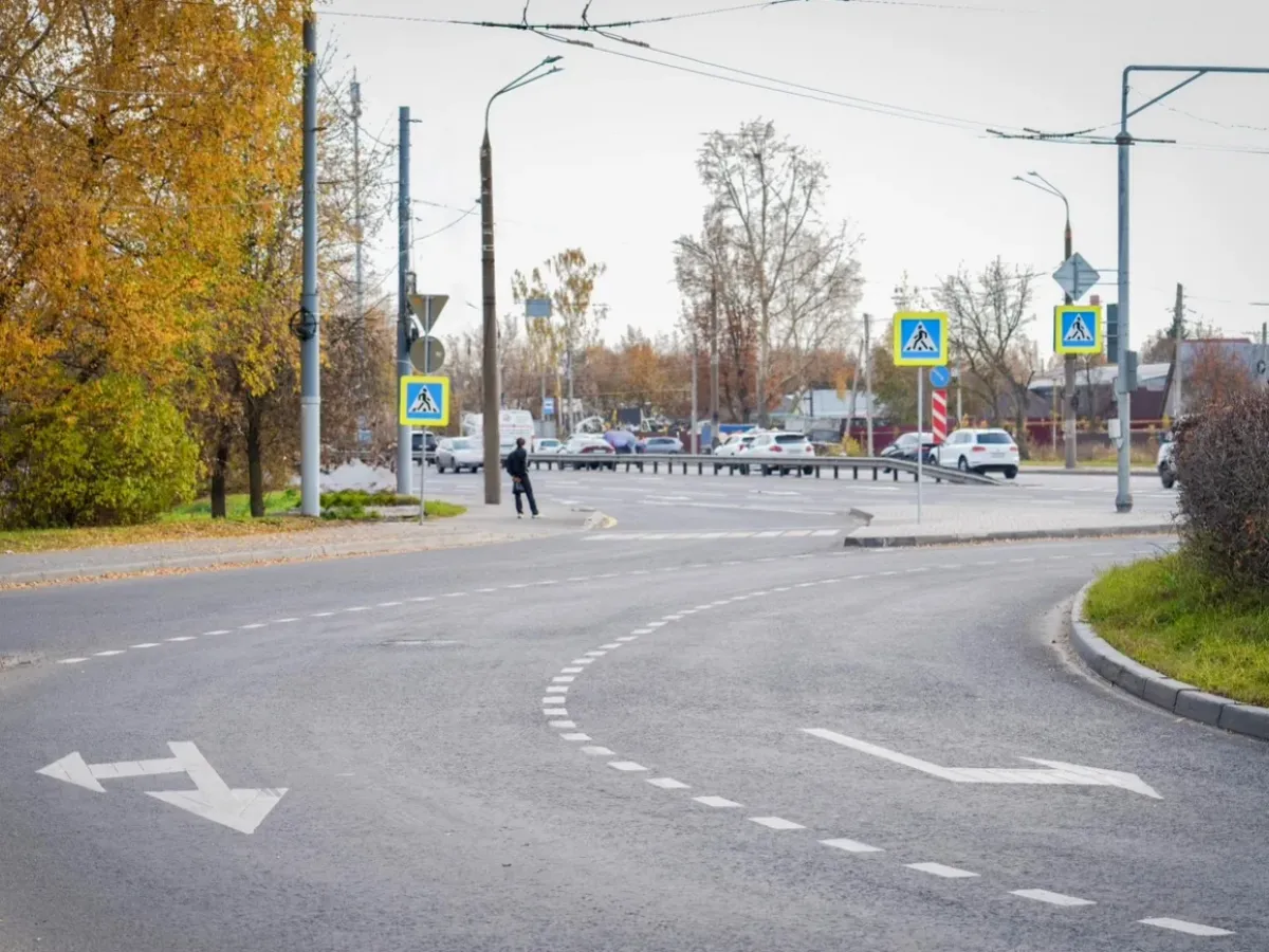 На улице Кузбасской завершили ремонт участка дороги