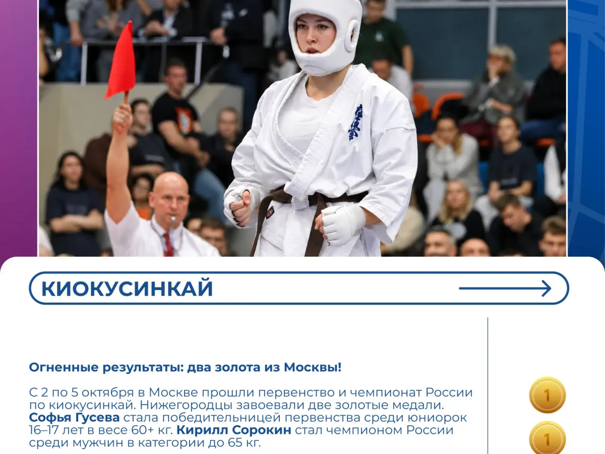 Нижегородцы завоевали медали в восьми видах спорта
