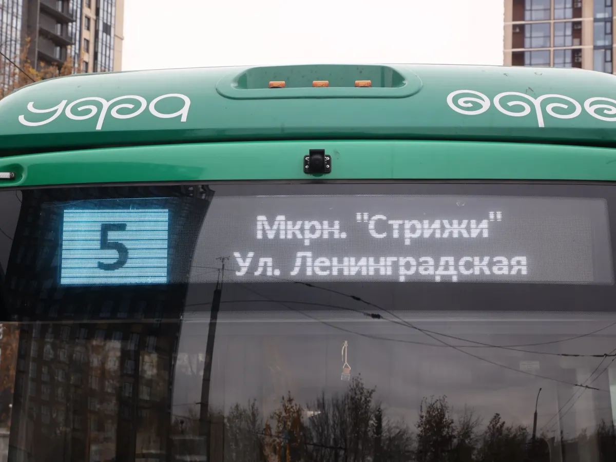 На маршрут №5 вышел новый троллейбус-гармошка «Горожанин»