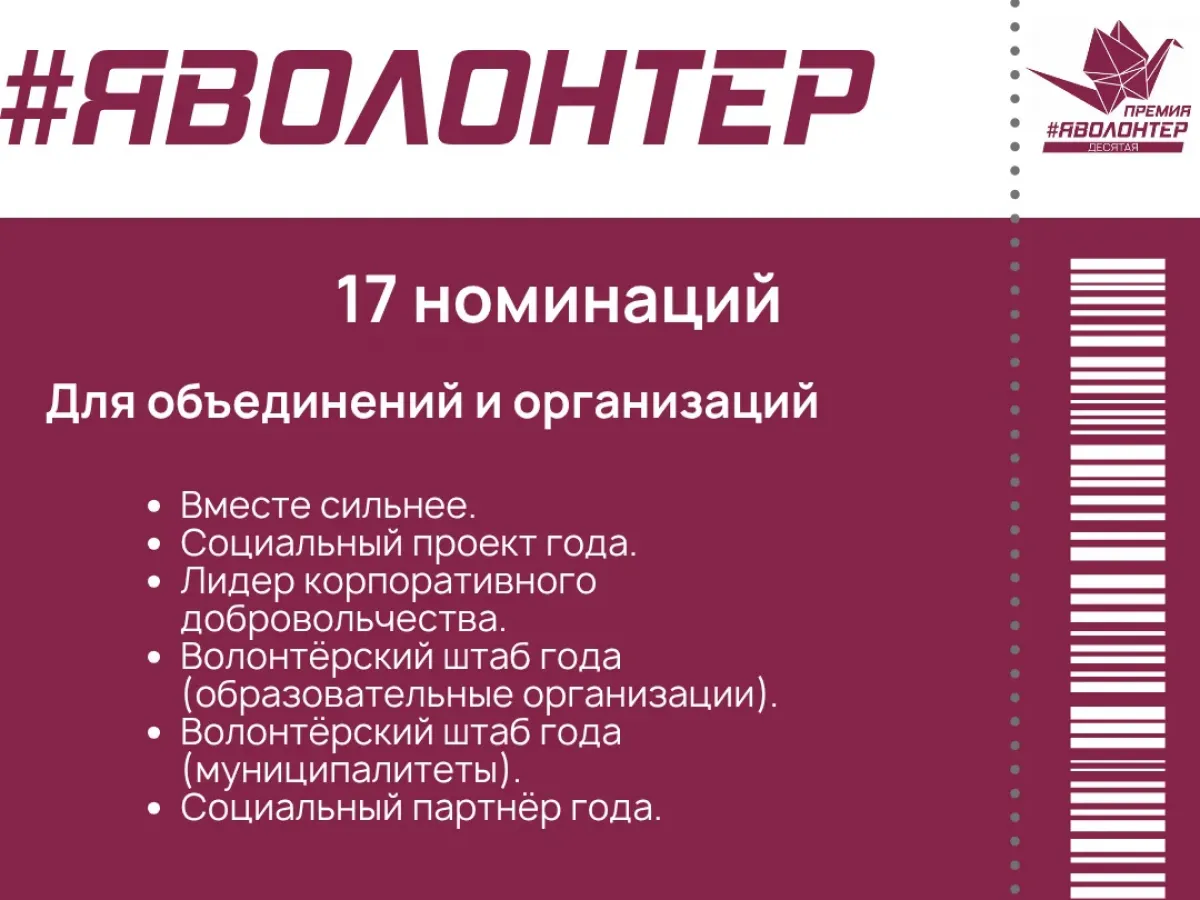 В Новосибирской области стартовал прием заявок на премию «Я – волонтёр»