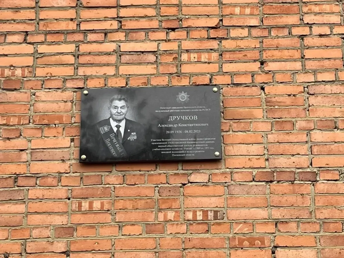 В Рамзае открыли мемориальную доску Александру Дручкову