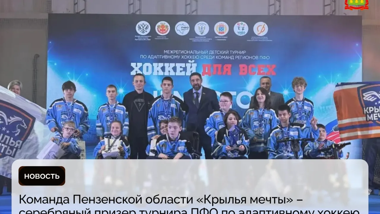 «Крылья мечты» стали серебряными призерами турнира ПФО по адаптивному хоккею — Пенза Сейчас