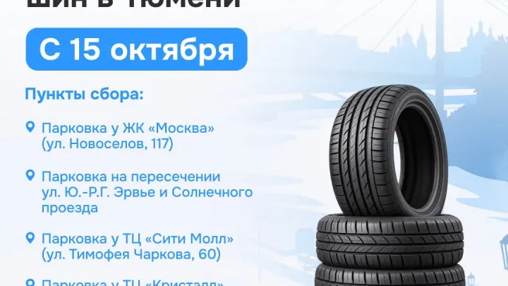 С 15 октября в Тюмени начнут принимать старые автомобильные покрышки — Тюмень Сейчас