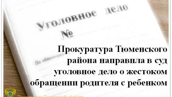 В Тюменском районе в суд направили дело о жестоком обращении с 11-летней девочкой — Тюмень Сейчас