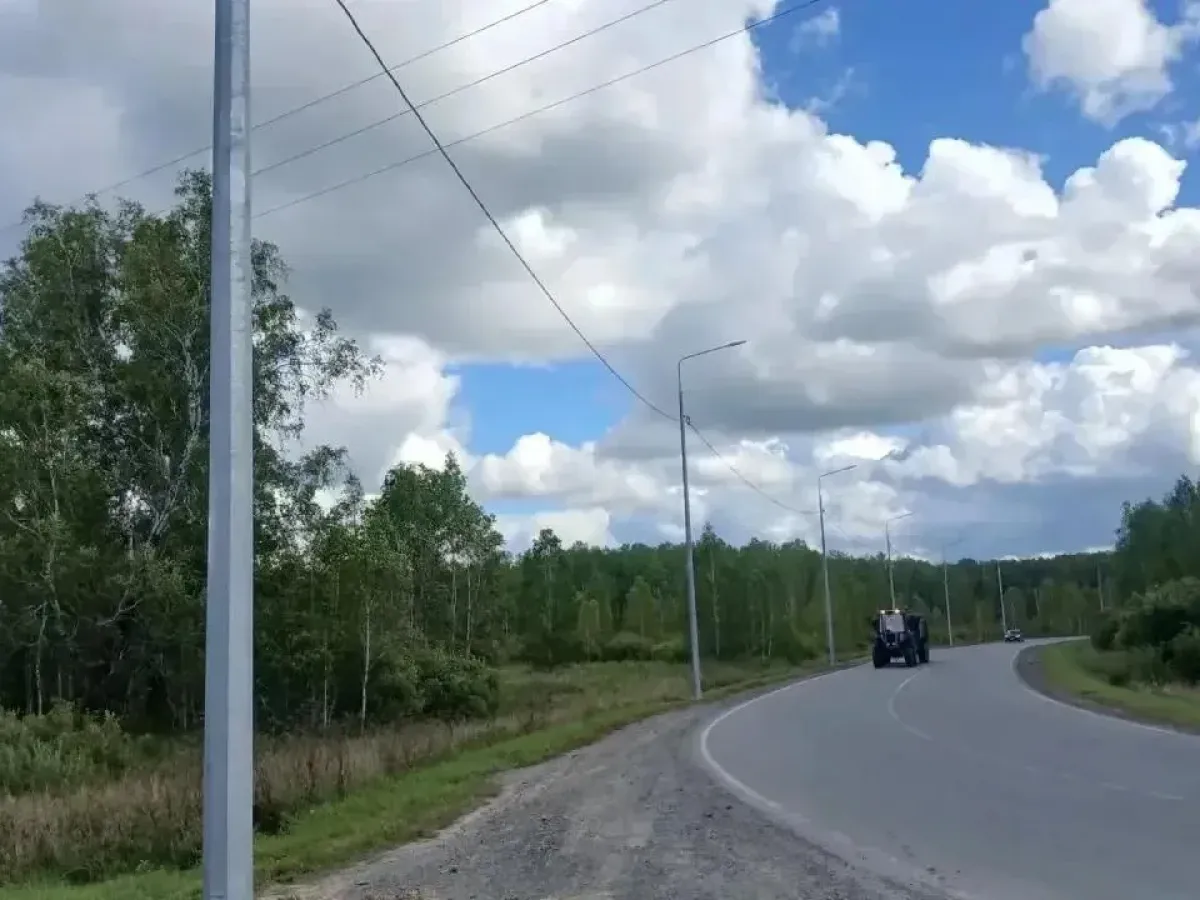 В Аромашевском округе завершается строительство наружного освещения