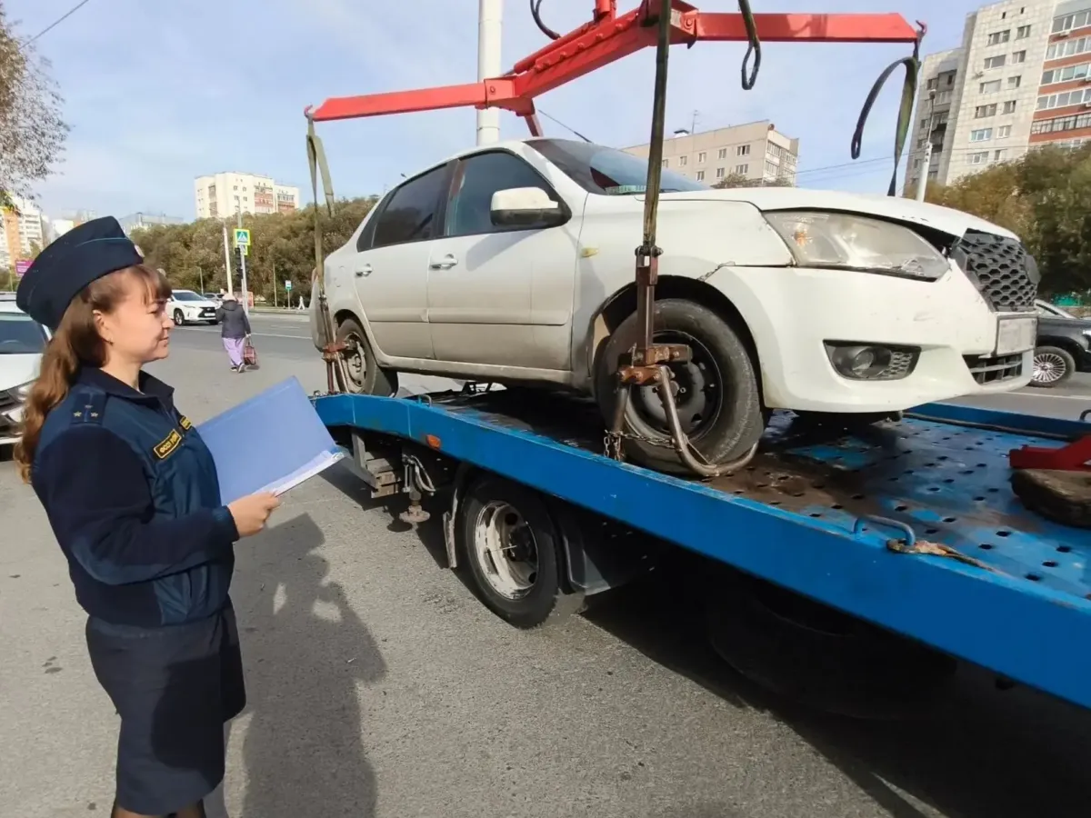 Судебные приставы арестовали пять автомобилей в ходе рейда с Госавтоинспекцией